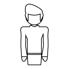 man male father family outline vector illustration eps 10