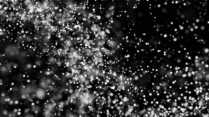 Beautiful monochrome bokeh blurred background defocused lights
