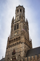 Fototapeta na wymiar Belfort tower in Bruges, Belgium