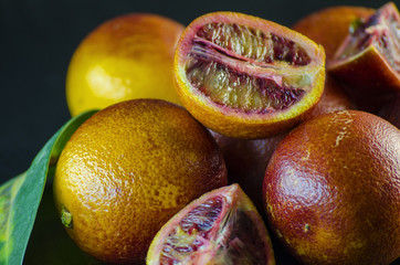 Sicilian orange close-up