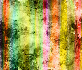 stripes green pink red gold