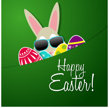 happy easter greeting card