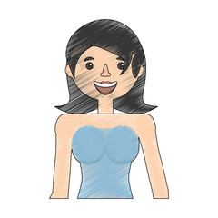 drawing woman mother image vector illustration eps 10