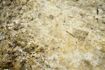 Cracked stone structure. Abstract. Horizontal view.