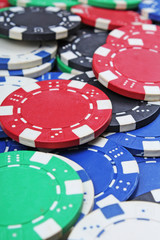 Poker coins tokens chips