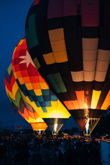 Hot Air Balloons Launch at Dawn