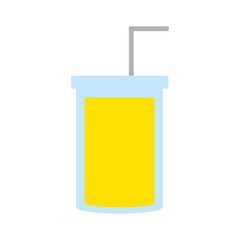 glass cup juice fresh vector illustration eps 10