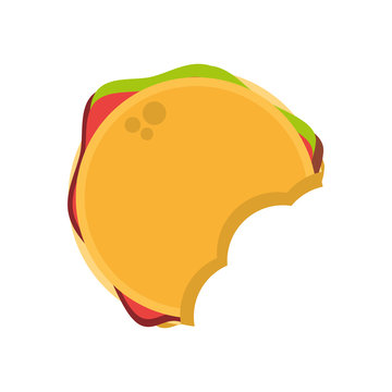 hamburger fast food image vector illustration eps 10