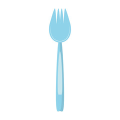 fork utensil picnic image vector illustration eps 10