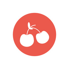 cherry fruit food healthy vector illustration eps 10