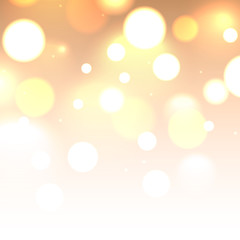 Shiny glitter bokeh lights background. Defocused vector illustration