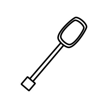 recommend clip art: spoon utensil picnic cooking outline vector illustration eps 10