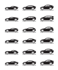 Contemporary concept cars - vector illustration