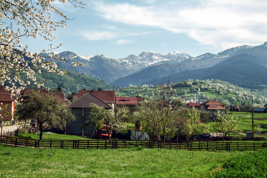 Village of Plav, in Montenegro, at the Albanian border, in the middle of the Balkans mountain chains