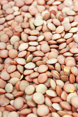 Eating lentil lentils texture pattern as background wallpaper.