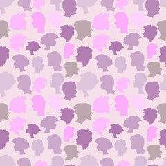 Seamless pattern from human faces.