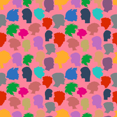 Seamless pattern from human faces.