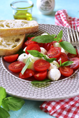 Traditional italian salad caprese.
