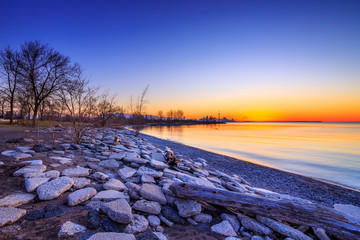 Sunrise at Humber Bay Park, Toronto, Ontario, Canada