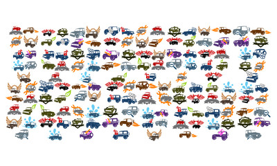 Adventure Car Bundle Collections © vectorfactory