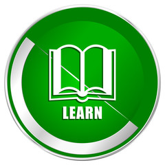 Learn green icon.