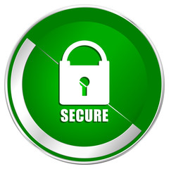 Secure green icon.