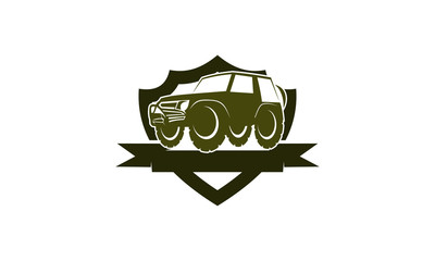 Adventure Car Shield Ribbon