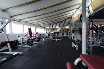 Fototapeta na wymiar Gym With No People Interior