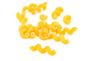 Raw Italian Macaroni Pasta.