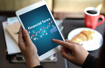 Financial forex Stock market, financial, business Candle stick graph chart