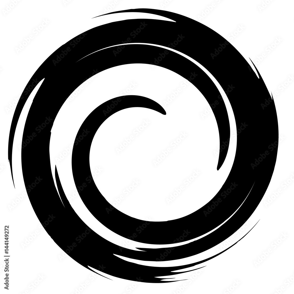 Poster grungy smeared circle. abstract splash shape silhouette.