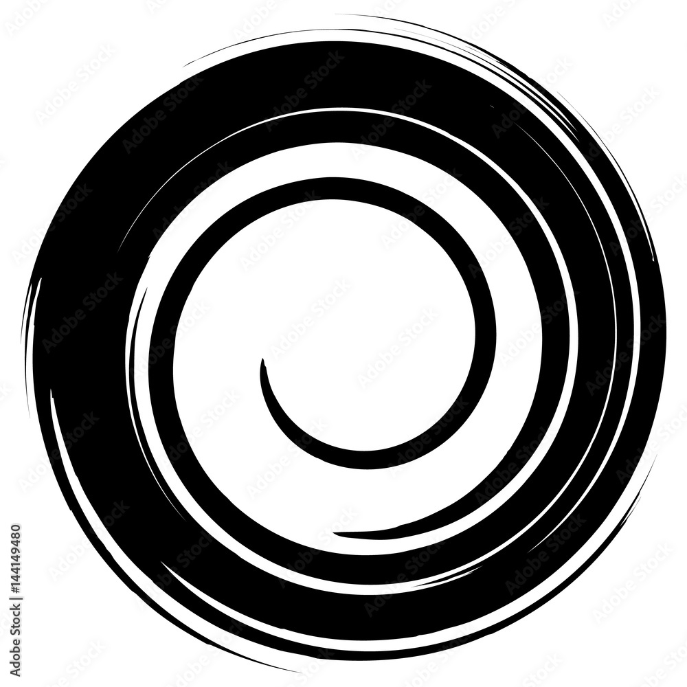 Poster grungy smeared circle. abstract splash shape silhouette.