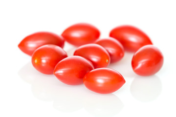 Red cherry tomatoes.