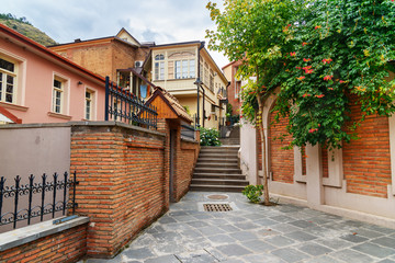 Street of Old city in Tbilisi, Georgia