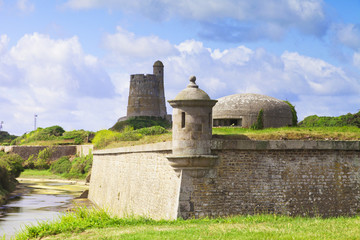 Fototapeta na wymiar Fort de la Hougue Normandy France