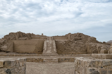 Entrance to ancient pyramid