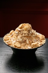 shaved ice with rice cake	