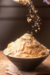 shaved ice with rice cake, 인절미빙수