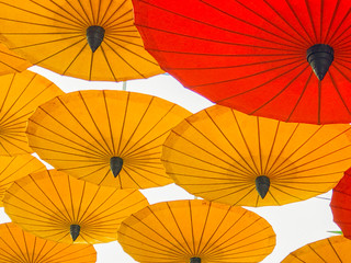 Colorful umbrellas.
