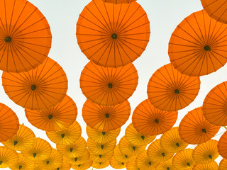 Fototapeta na wymiar Colorful umbrellas.
