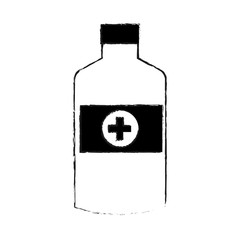 medication bottle icon image vector illustration design 
