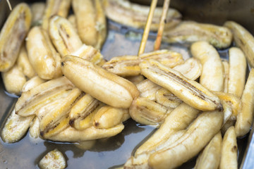 Pealed Bananas for making cake