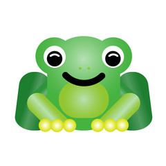 Cute frog cartoon