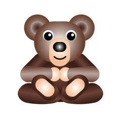 Cute baby bear cartoon