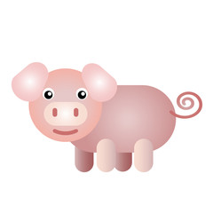 Cute pig cartoon