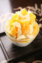 shaved ice with mango