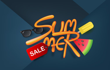 Summer sale background layout for banners,Wallpaper,flyers, invitation, posters, brochure, voucher discount.Vector illustration template.