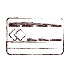 credit card icon over white background. vector illustration