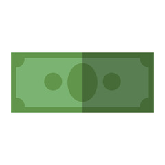 money bill icon over white background. vector illustration