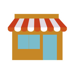 store building icon over white background. vector illustration